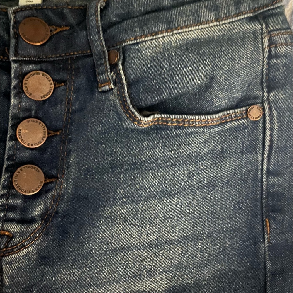 Kendall & Kylie Dark Blue Skinny Jeans - Picture 9 of 10